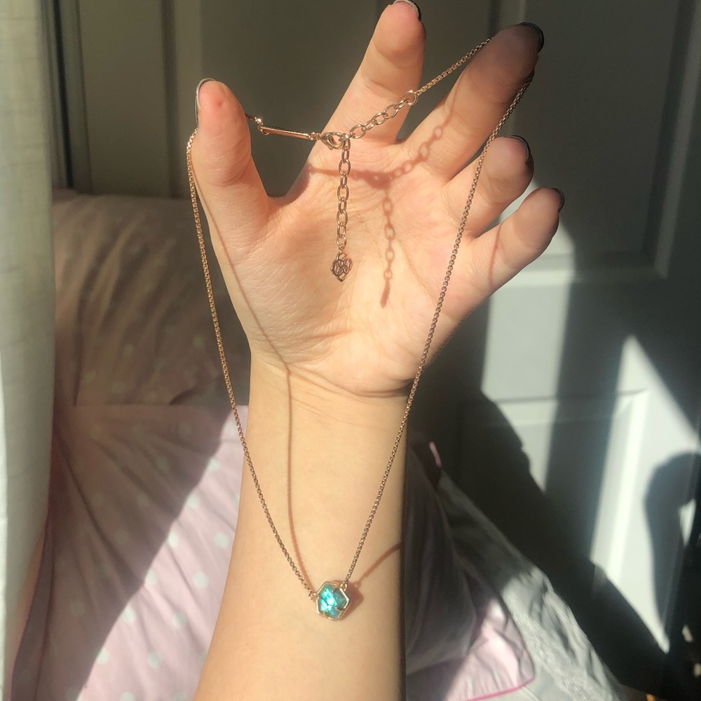 Kendra Scott Rose Gold Gem Necklace